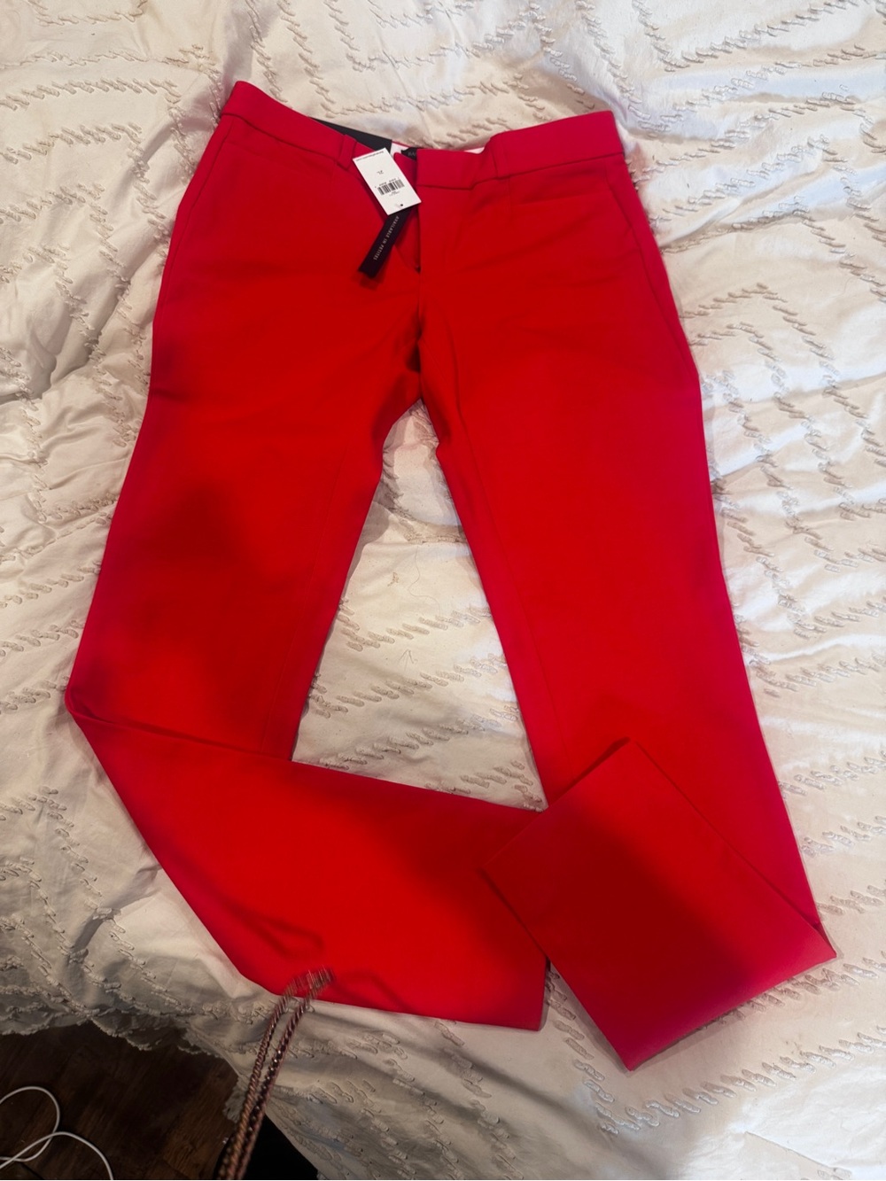 Banana Republic Sloan Red straight leg pants LONG 2L